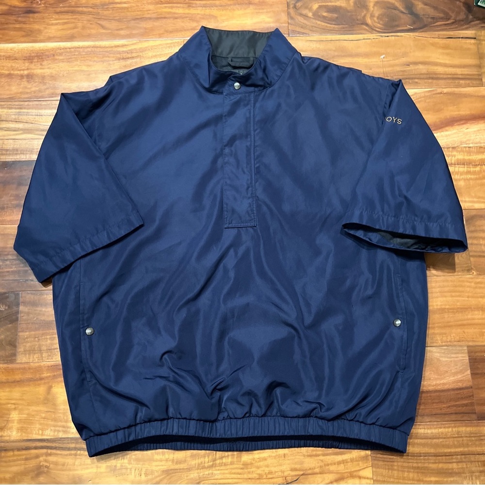 DRYJOYS by FOOTJOY Windbreaker Golf XL Jacket Navy Blue Excellent Condition